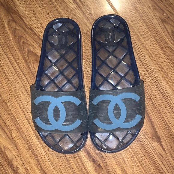chanel jelly pool slides
